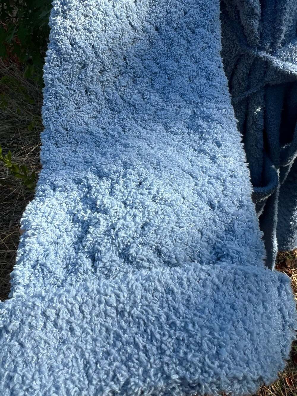 Sunday Citizen Snug Waffle Robe Blue - Picture 4 of 12